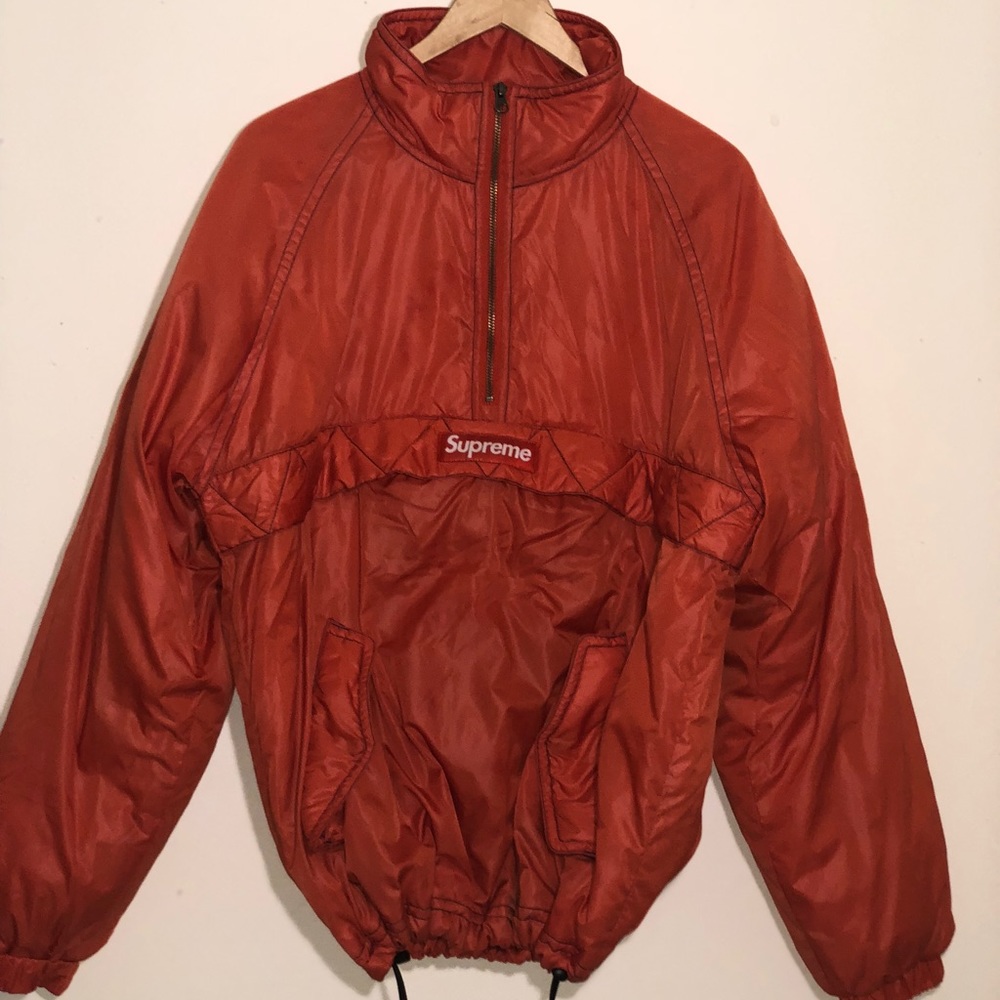 Supreme Contrast Stitch Pullover Orange
